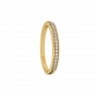 The Half Eternity Sleek Gold Diamond Ring