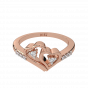 The Pretty Hearts Gold Diamond Heart Ring