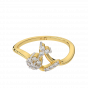 The Floralsome Gold Diamond Ring