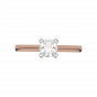 The Glow Solitaire Gold Diamond Solitaire Ring