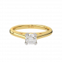 The Glow Solitaire Gold Diamond Solitaire Ring