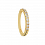 The Half Eternity Band Gold Diamond Ring