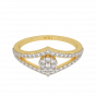 The Dream Pattern Gold Diamond Ring