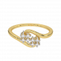 Floral N Fine Gold Diamond Ring