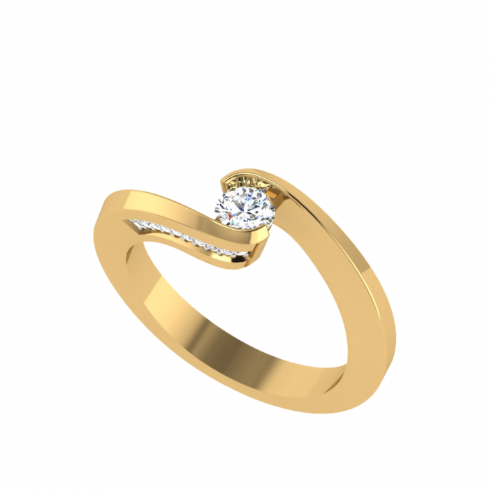 Loren - Round Solitaire Diamond Engagement Ring 1.5 Ct