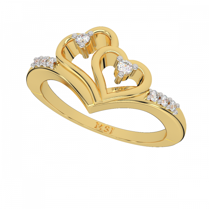 4 Carat Heart Moissanite & Diamond Prongs Three Row Pave Ring - Raven Fine  Jewelers