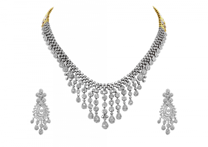 Swirly Maharani Diamond Necklace