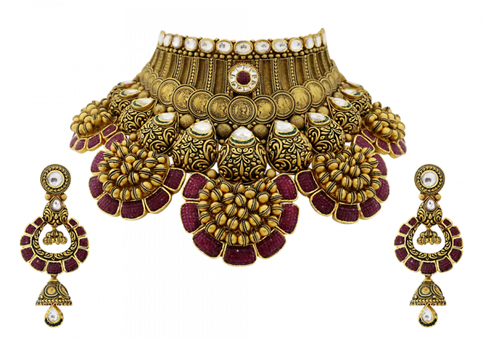 Maharani Gold & Ruby Necklace