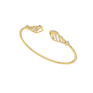Diamond and Gold Christmas Tree Bracelet