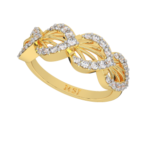 The Style Suave Gold Diamond Ring