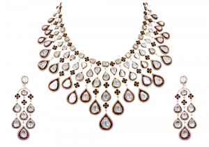 Drops Of Heaven Polki & Diamond Necklace