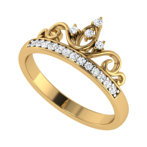 Crown Yourself Designer Diamond Ring