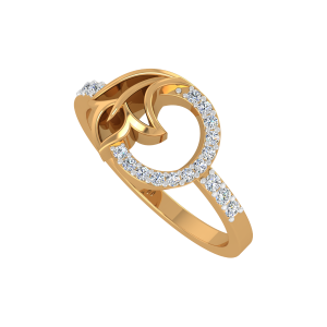 Floral Vines Diamond Ring