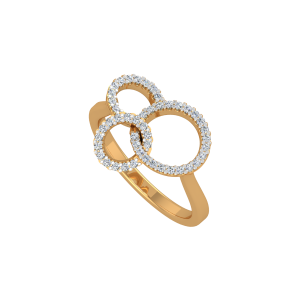 Golden Triology Gold Diamond Ring