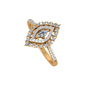 The Marquise Mark Gold Diamond Ring