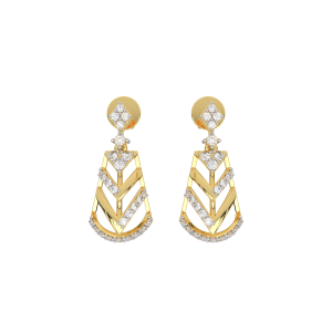Diamond and Gold Celebration Earrings