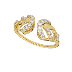 Diamond and Gold Celebration Ring