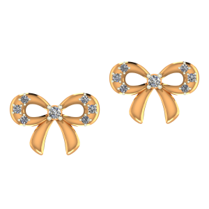 Starry Knot Diamond Earrings