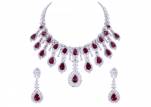 The Princess Flower Ruby & Diamond Necklace