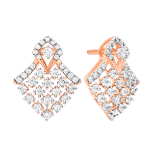 Caress- Diamond and Gold Earring