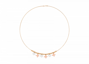 Floral Pendant With Rose Gold Chain