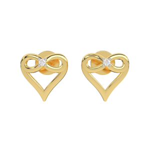 The Infinity Heart Diamond Earrings