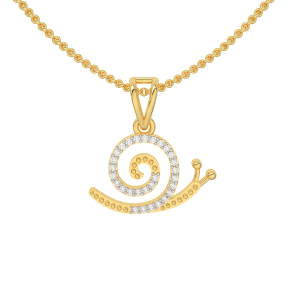 The Snail Trail Gold Diamond Pendant