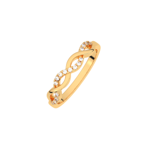 Everlasting love diamond and gold half band For Her