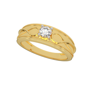 Everlasting Love diamond and gold ring For Him