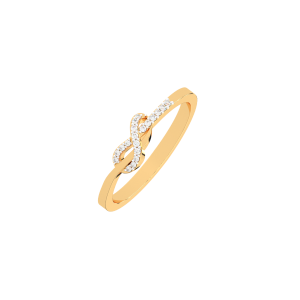 kiss of Love diamond and gold ring For Her