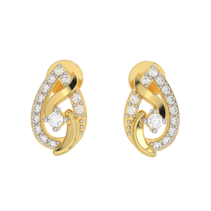 The Moonlight Diamond Gold Earrings