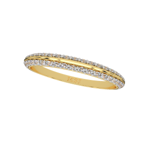 Bold N Sleek Gold Diamond Ring