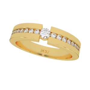 The Linear League Half Eternity Diamond Ring