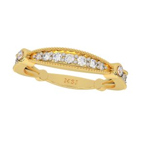 The Glitter Band Gold Diamond Ring