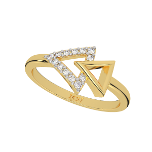 Fast Forward Gold Diamond Ring
