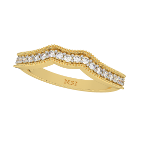 Vivacious Way Gold Diamond Ring