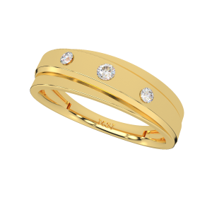 Lovely Dots Gold Diamond Ring