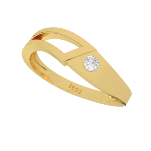 The Wonder Flow Gold Diamond Ring