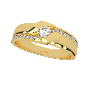 The Glorious Couple Gold Diamond Ring For Her