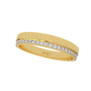 The Life Journey Couple Gold Diamond Ring For Him