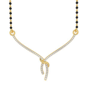 The Eternal Knot - Diamond and Gold Mangalsutra 